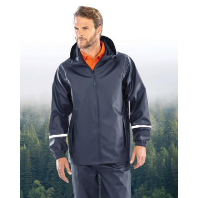 Prism PU waterproof jacket with reflective strips